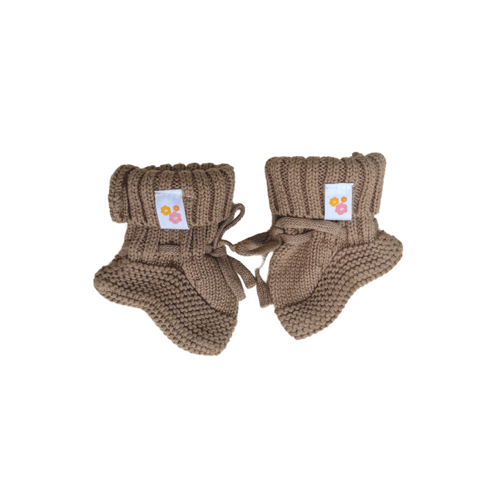 Knitted Booties | Cocoa