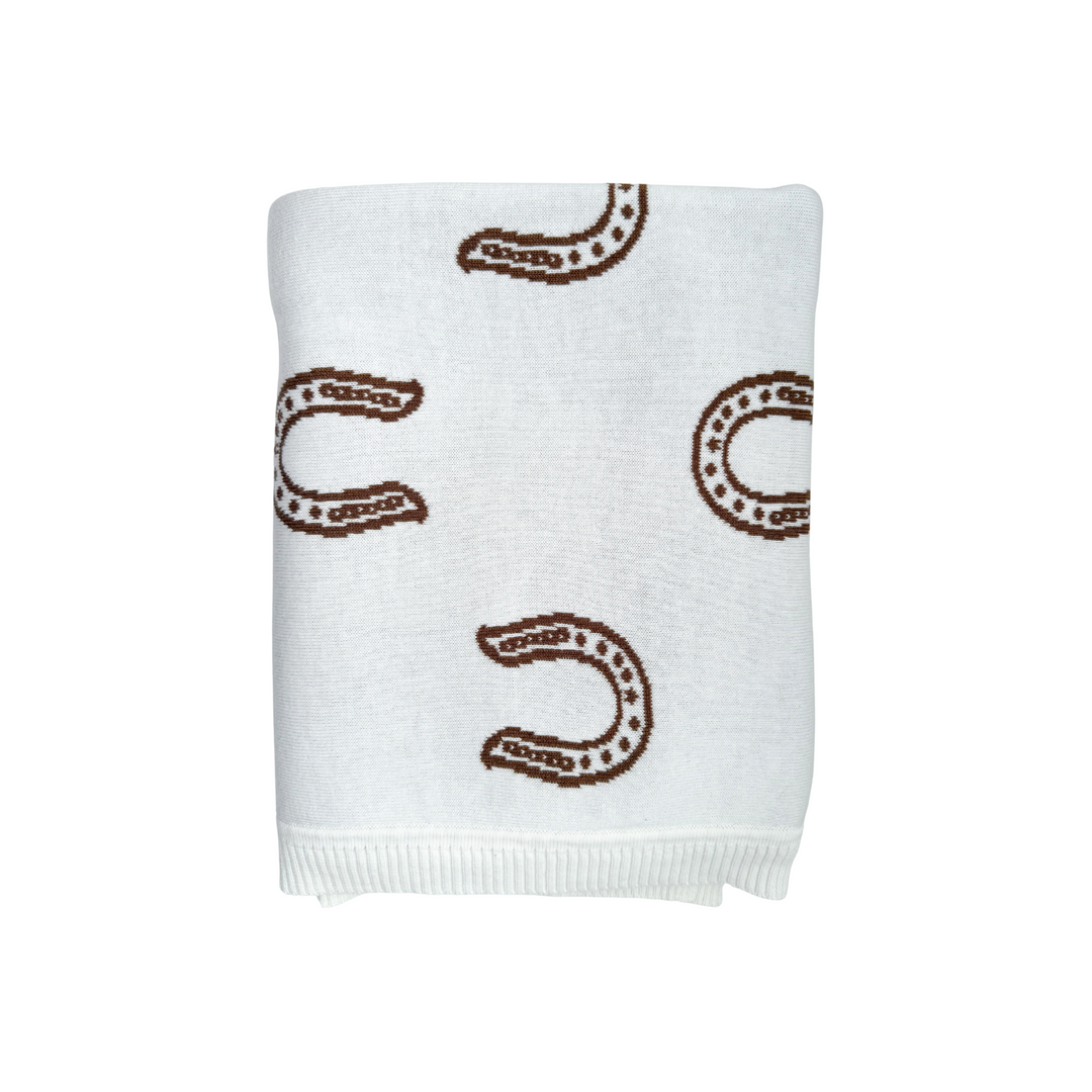 Knit Blanket | Western Horse Shoe *PRE-ORDER*