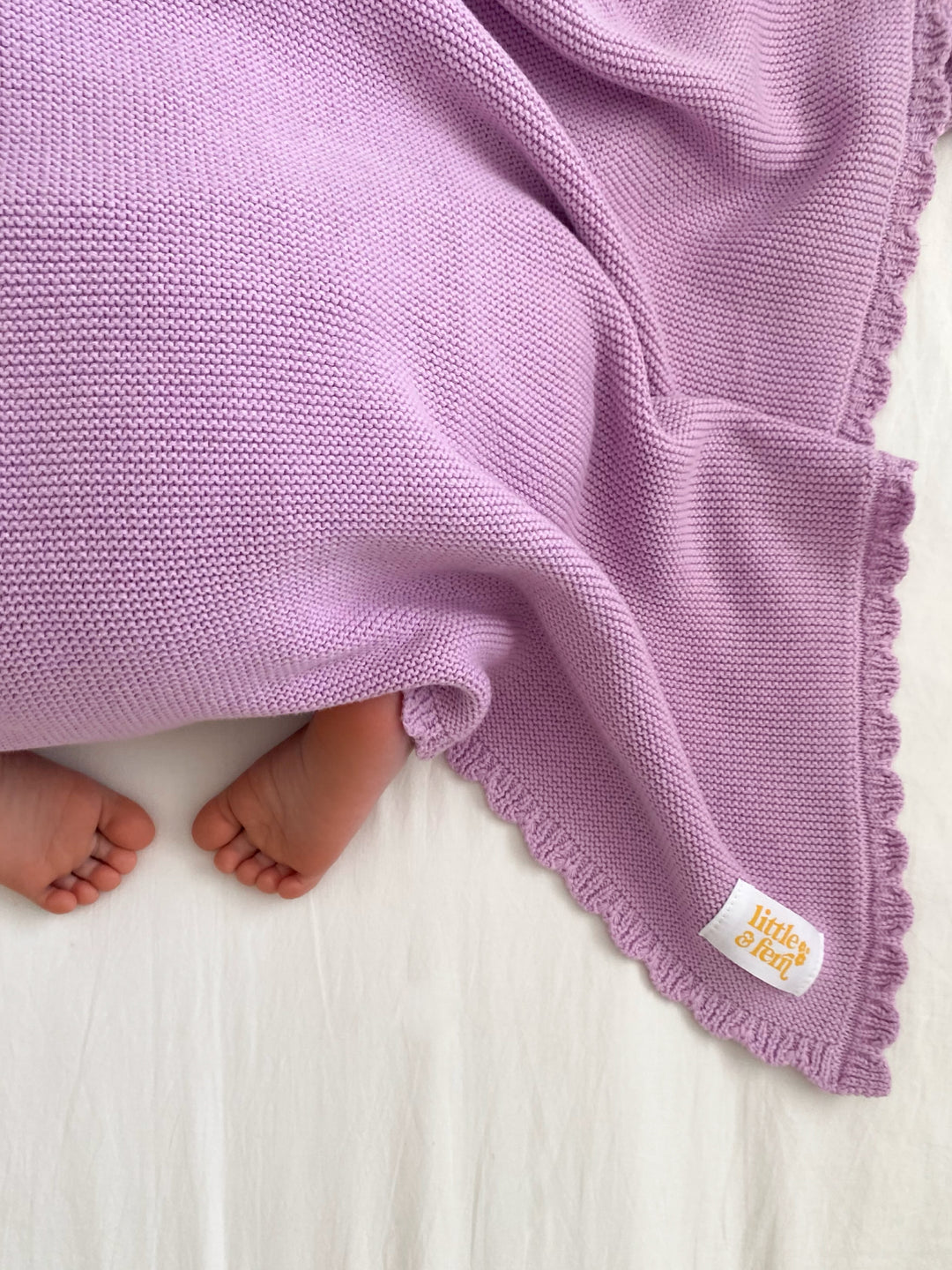 Heirloom Knit Blanket | Lilac