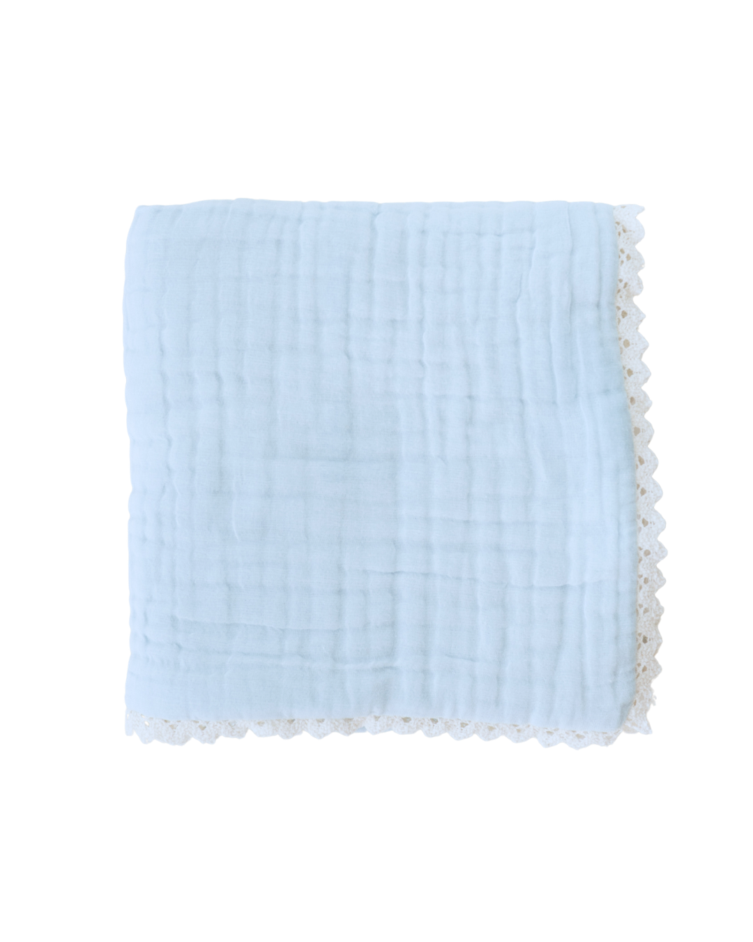 Gauze Lace Blanket | Sky Blue
