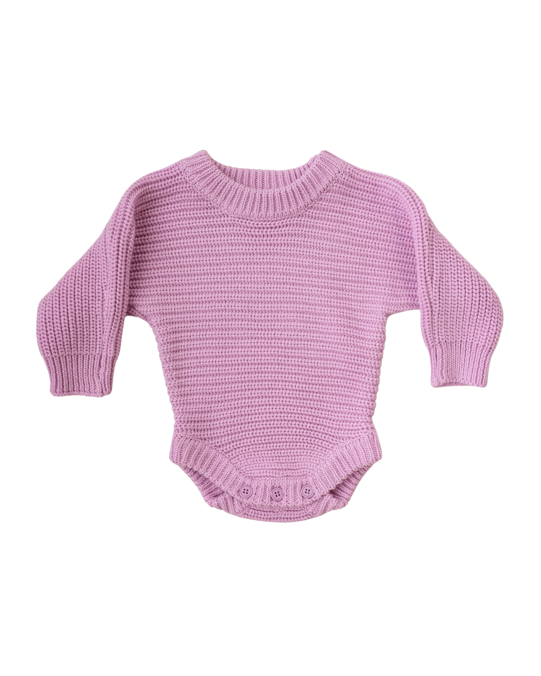 Chunky Knit Romper | Lilac