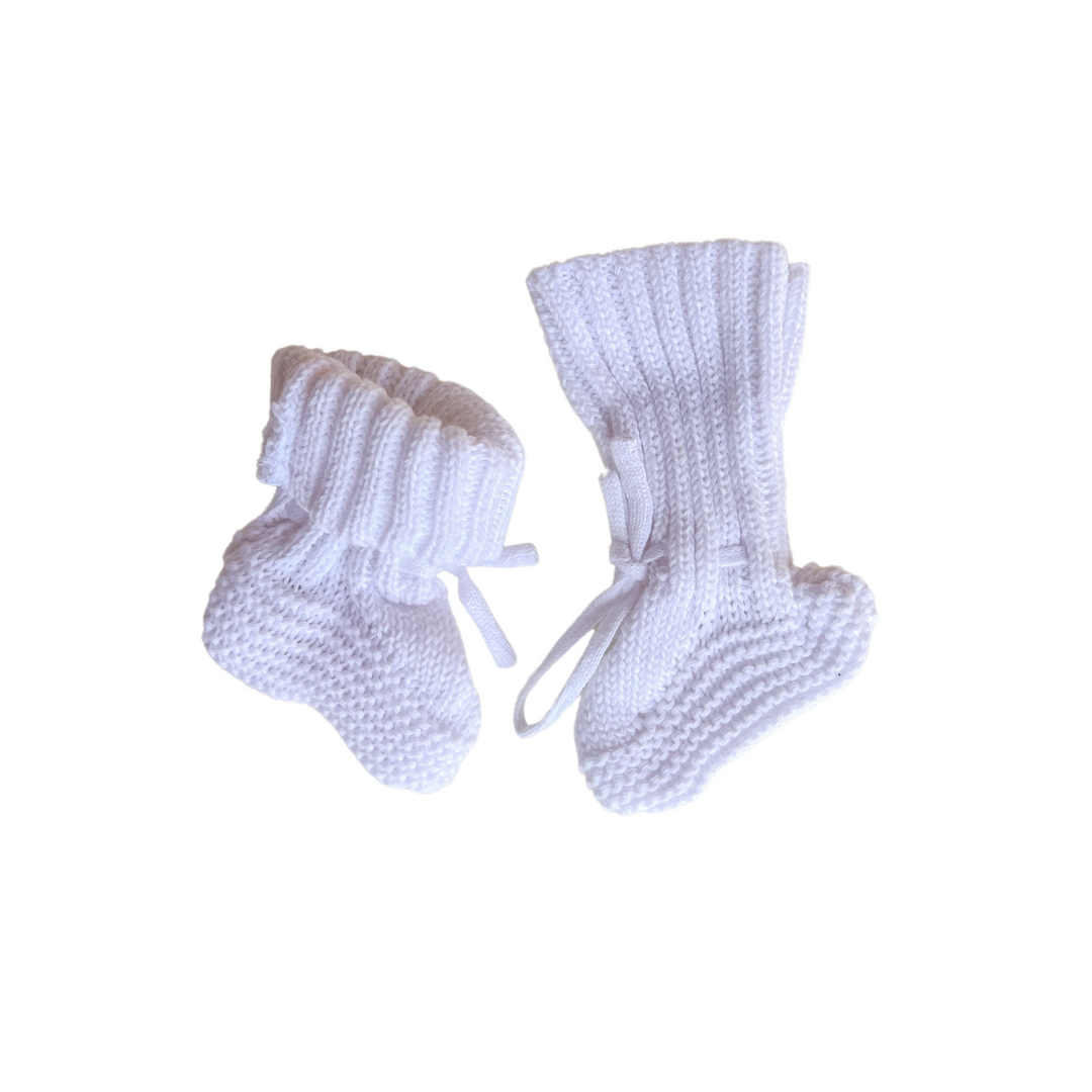 Knitted Booties | Milk