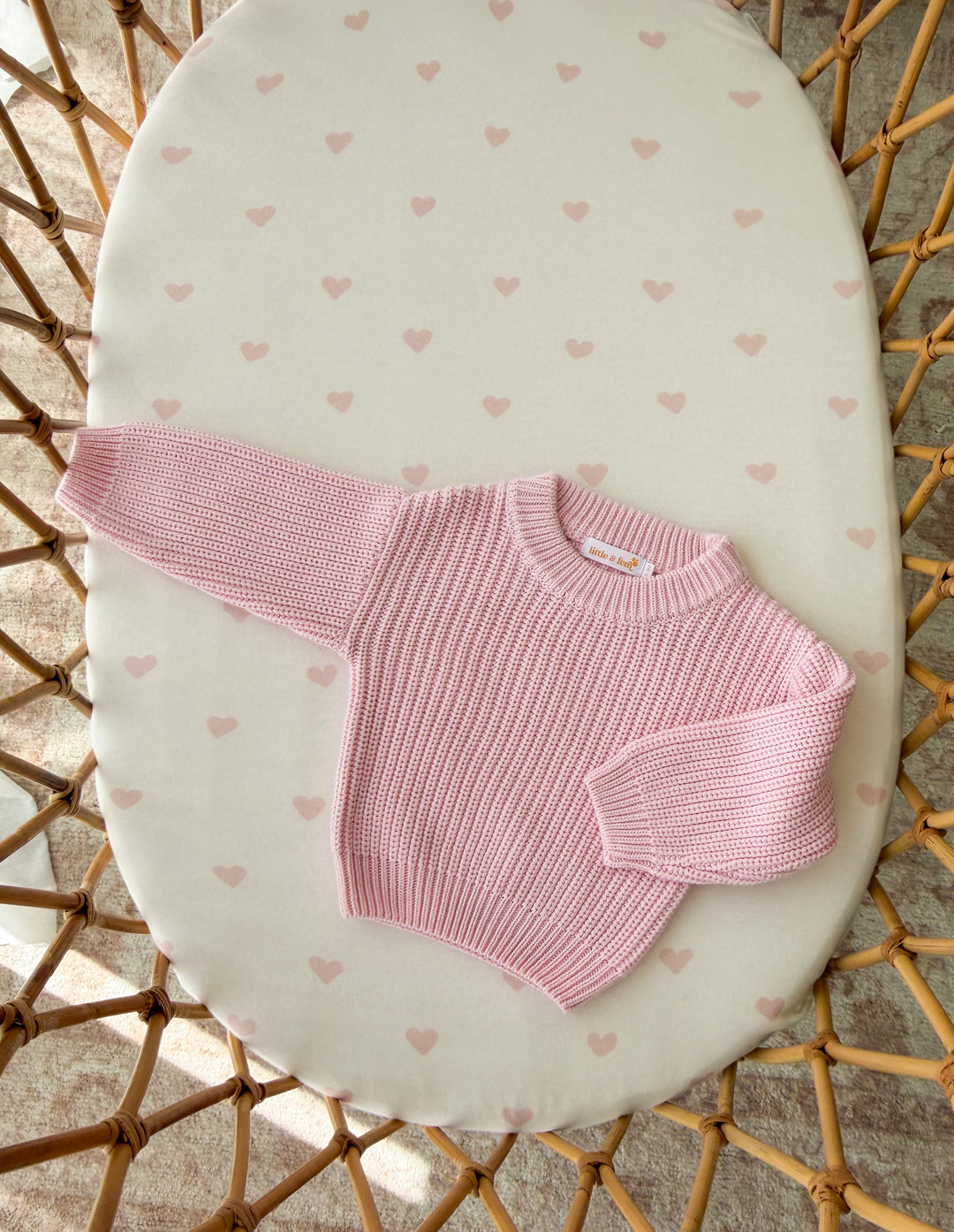 Chunky Baby Knit Jumper | Strawberry Milk