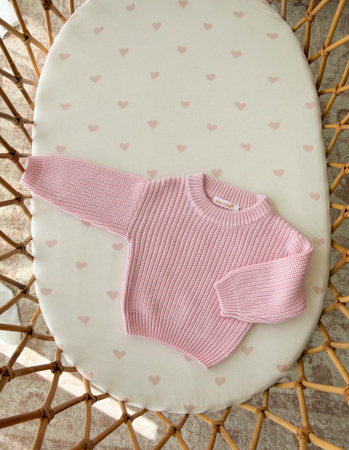 Chunky Baby Knit Jumper | Strawberry Milk