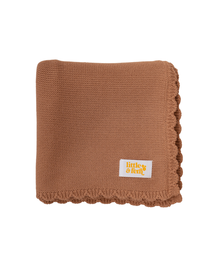 Heirloom Knit Blanket | Chestnut
