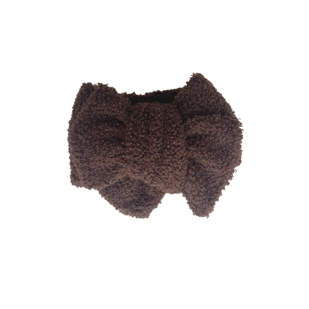 Teddy Oversized Topknot | Chocolate