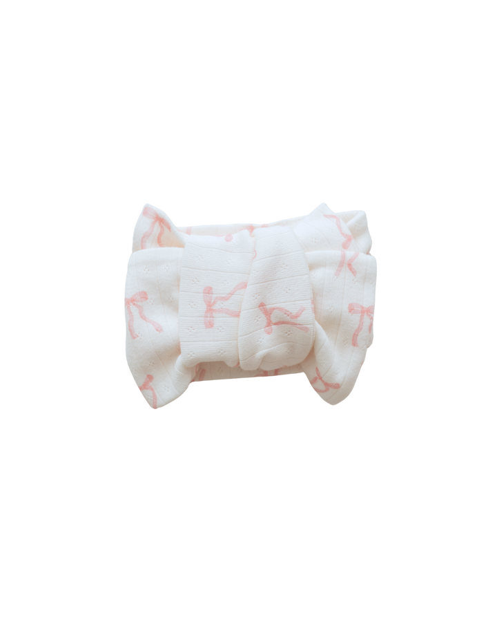 Essential Oversized Topknot | Pink Bows