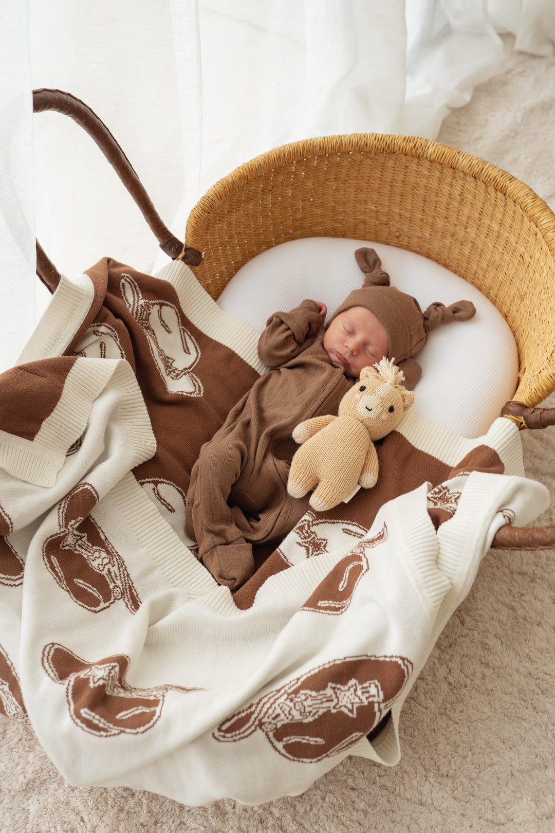 Knit Blanket | Cowboy Hats