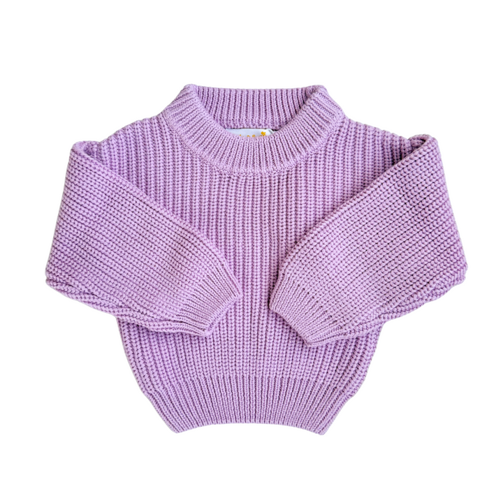 Chunky Knit Jumper | Lilac