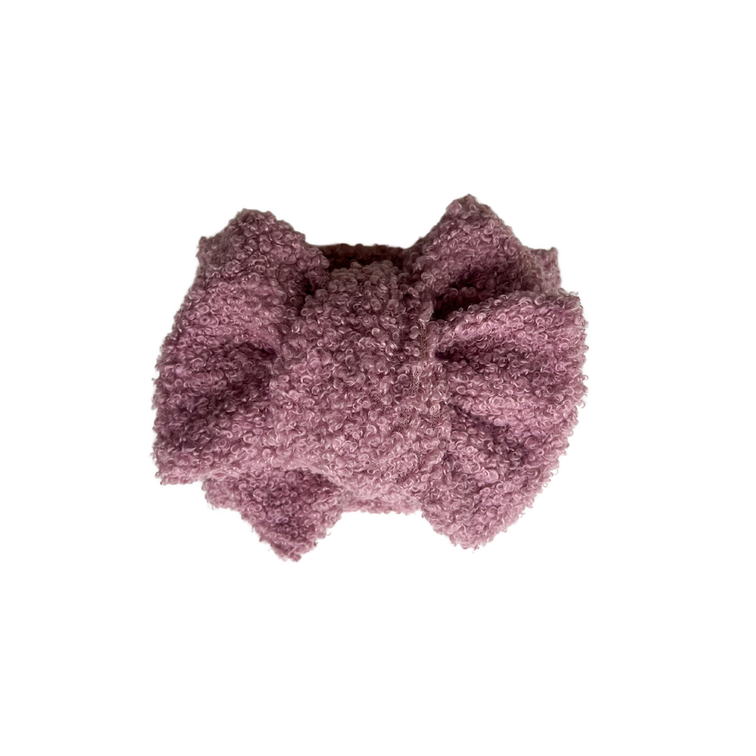 Teddy Oversized Topknot | Dusty Lilac