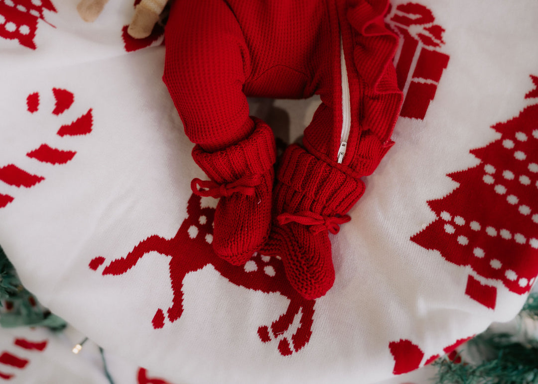 Knitted Booties | Rudolph