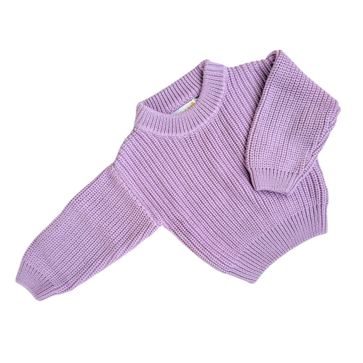 Chunky Knit Jumper | Lilac