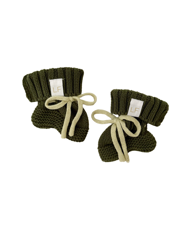 Knitted Booties | Forest / Matcha