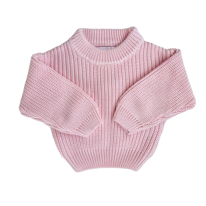 Chunky Knit Jumper | Baby Pink