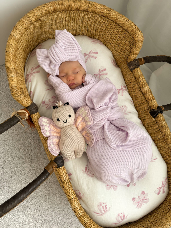 Swaddle Set | Waffle Lilac