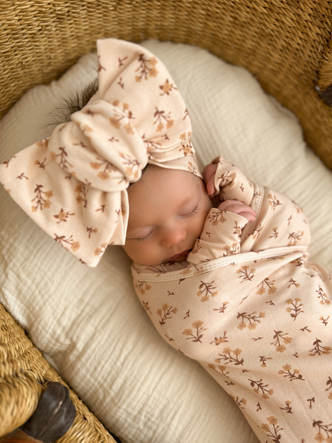 Swaddle Set | Paisley Coffee