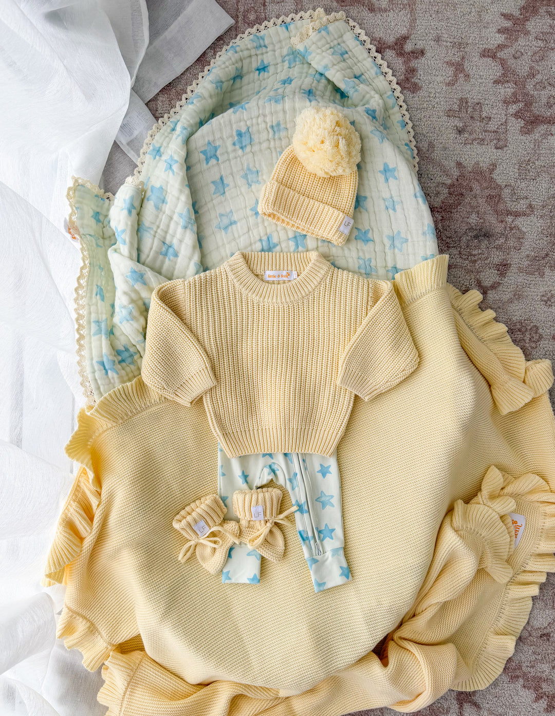 Chunky Baby Knit Jumper | Lemon