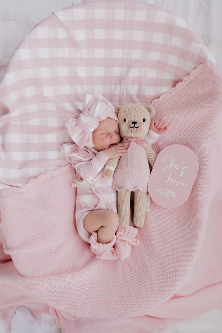 Kimono Onesie | Pink Gingham