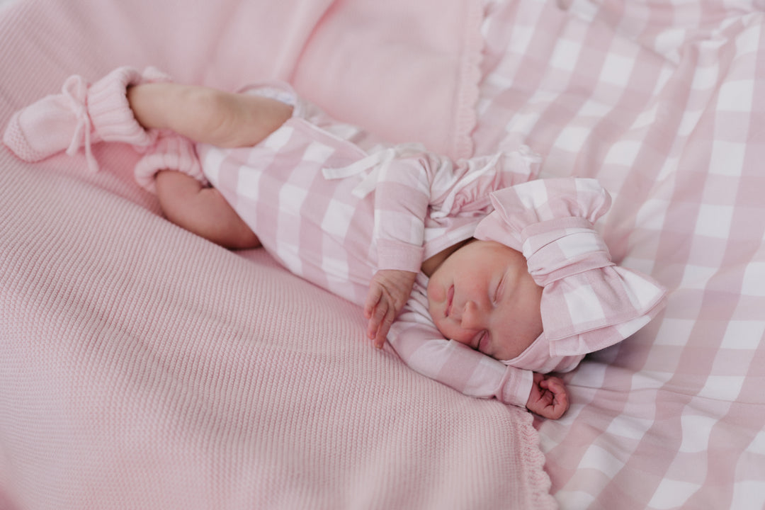 Kimono Onesie | Pink Gingham