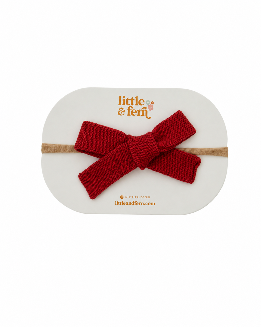 Knit Bow Headband | Rudolph | PRE-ORDER
