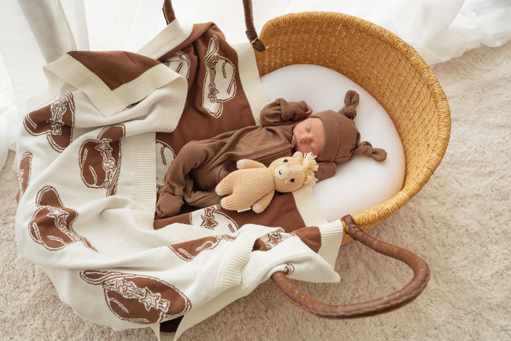 Knit Blanket | Cowboy Hats