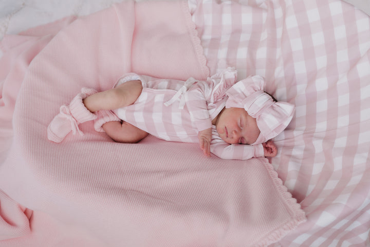 Kimono Onesie | Pink Gingham