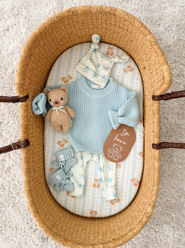 Chunky Knit Jumper | Sky Blue