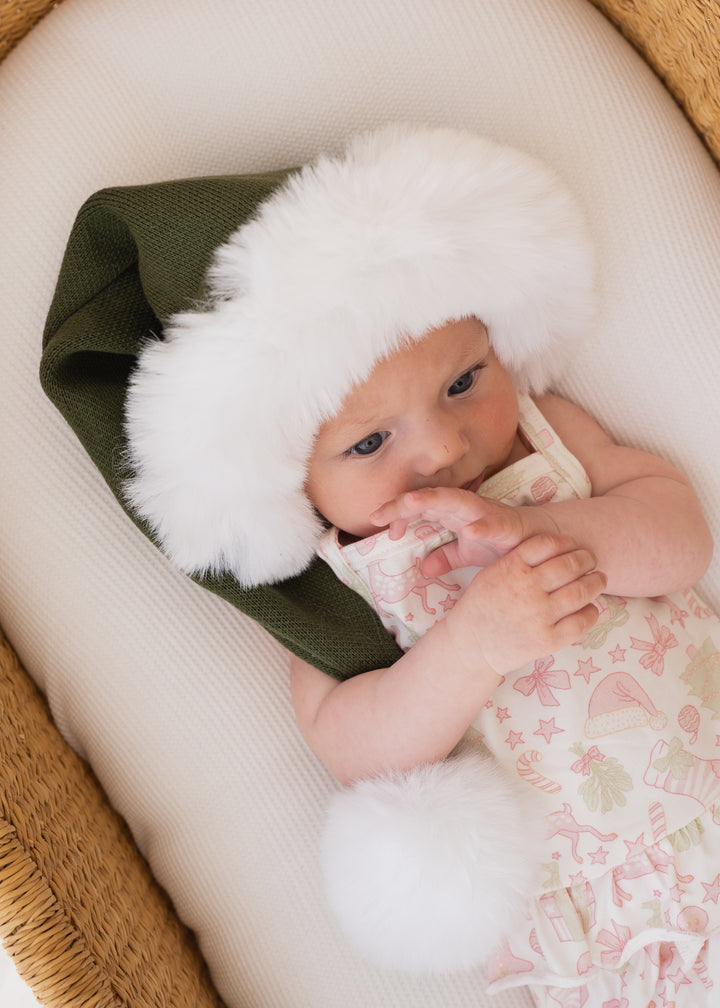 Knit Santa Hat | Forest | PRE-ORDER