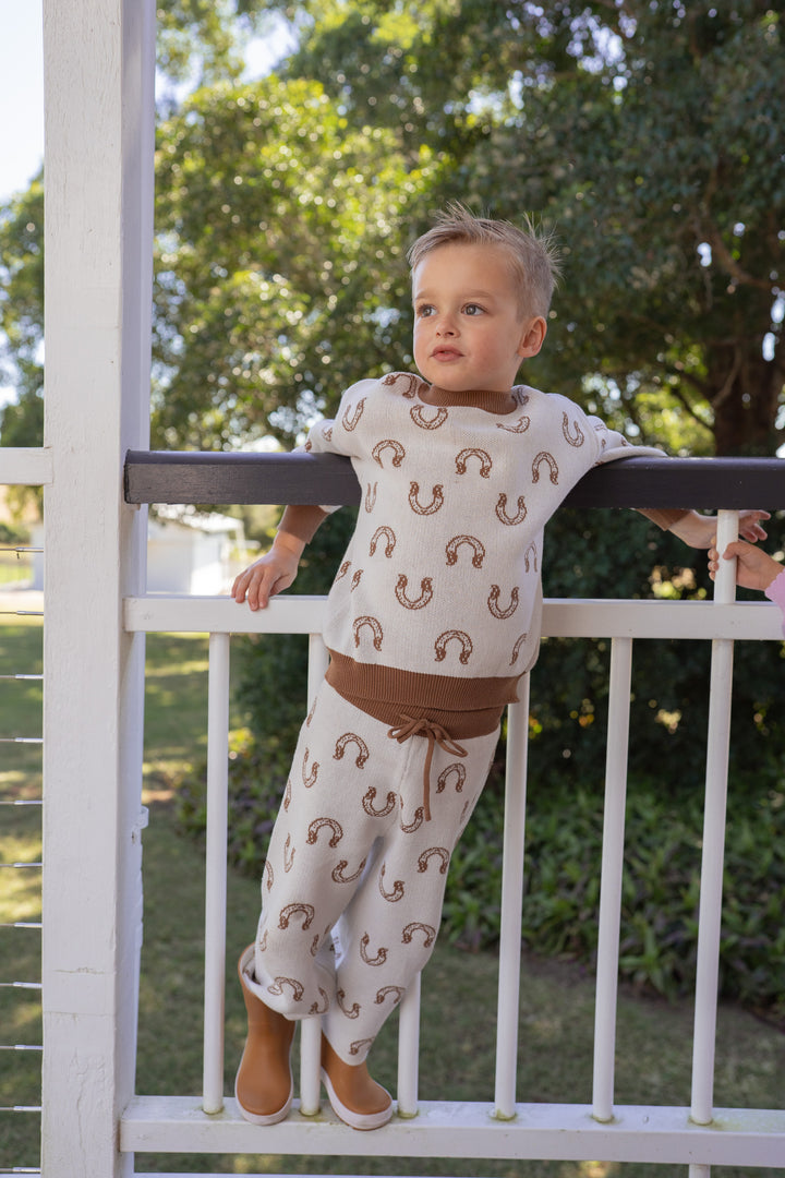 Knit Set | Western Horse Shoe