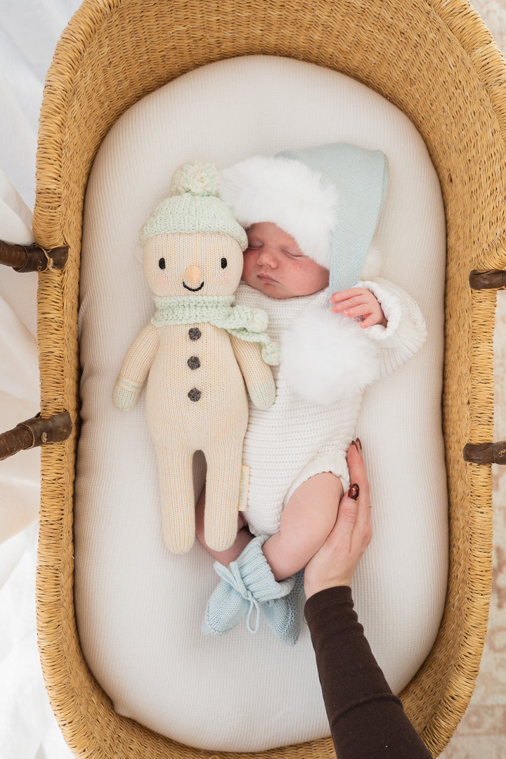 Knit Santa Hat | Sky Blue | PRE-ORDER