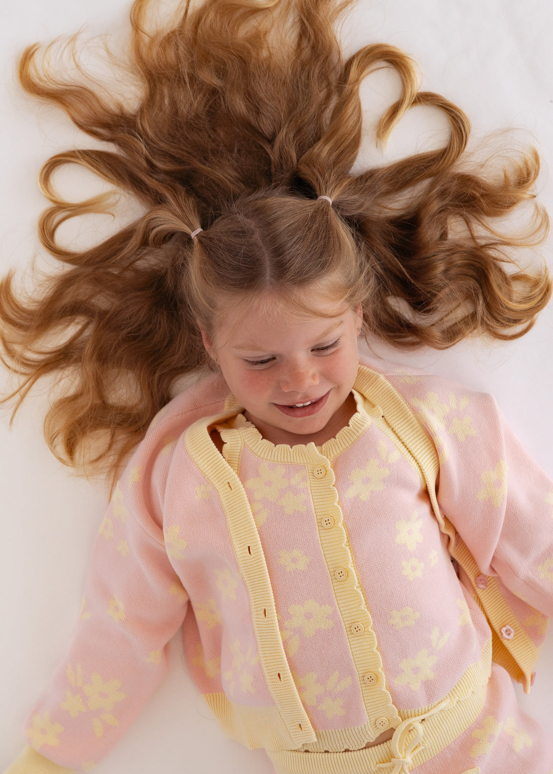 Knitted Shirt | Daisy Floral Lemon