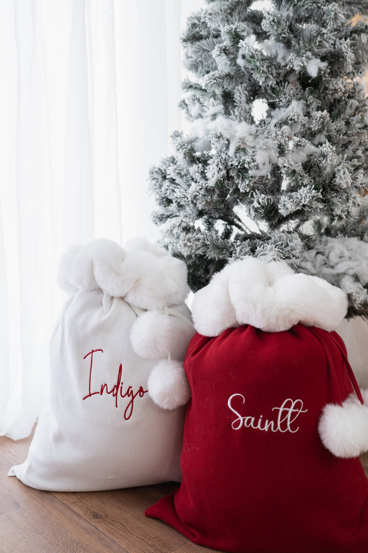 Knit Santa Sack | Rudolph | PRE-ORDER