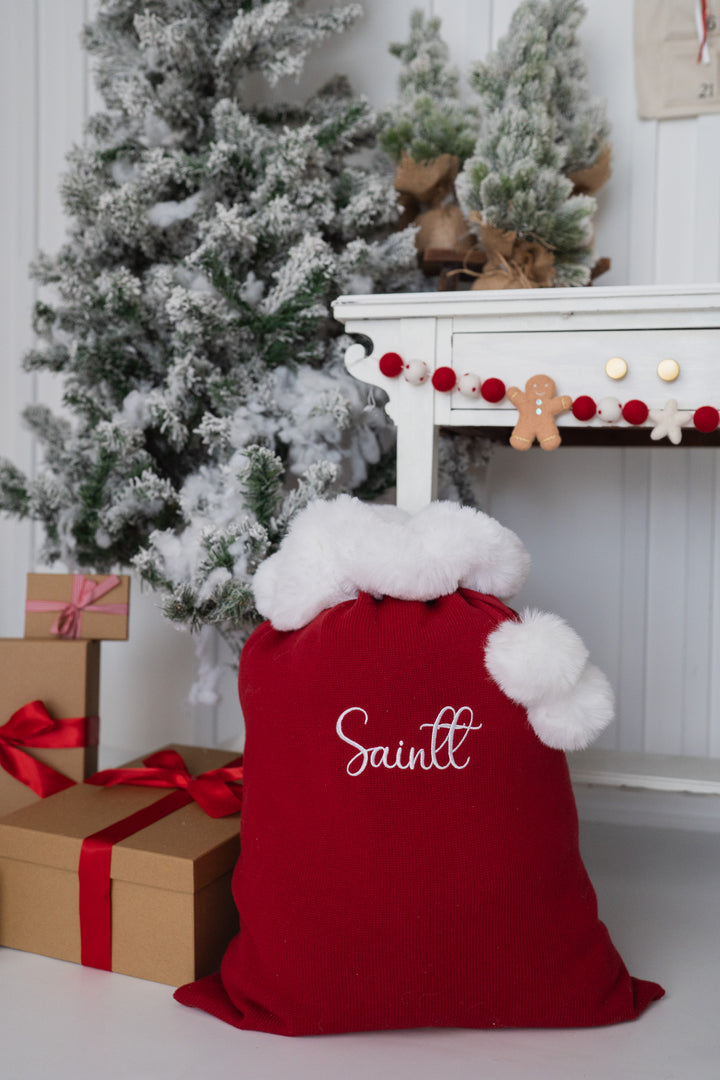 Knit Santa Sack | Rudolph | PRE-ORDER