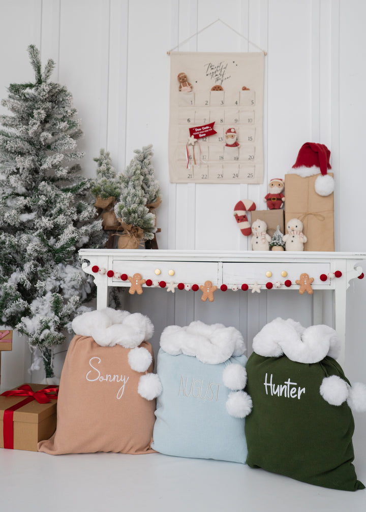 Knit Santa Sack | Forest | PRE-ORDER