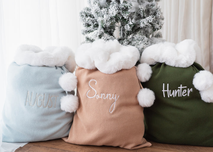 Knit Santa Sack | Forest | PRE-ORDER