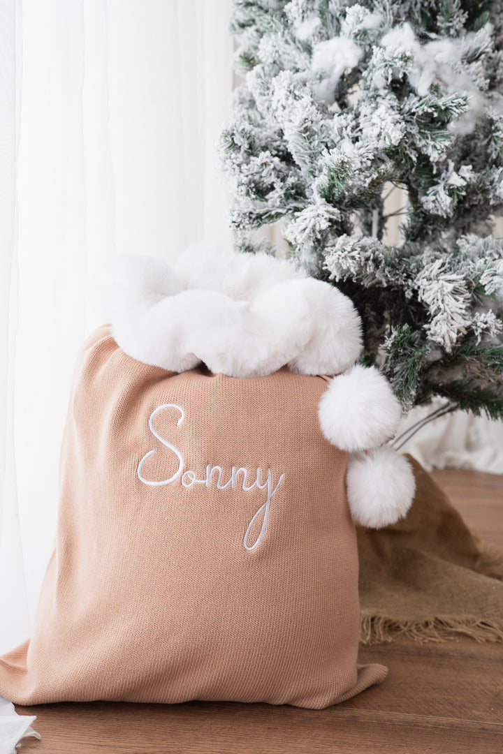 Knit Santa Sack | Teddy | PRE-ORDER