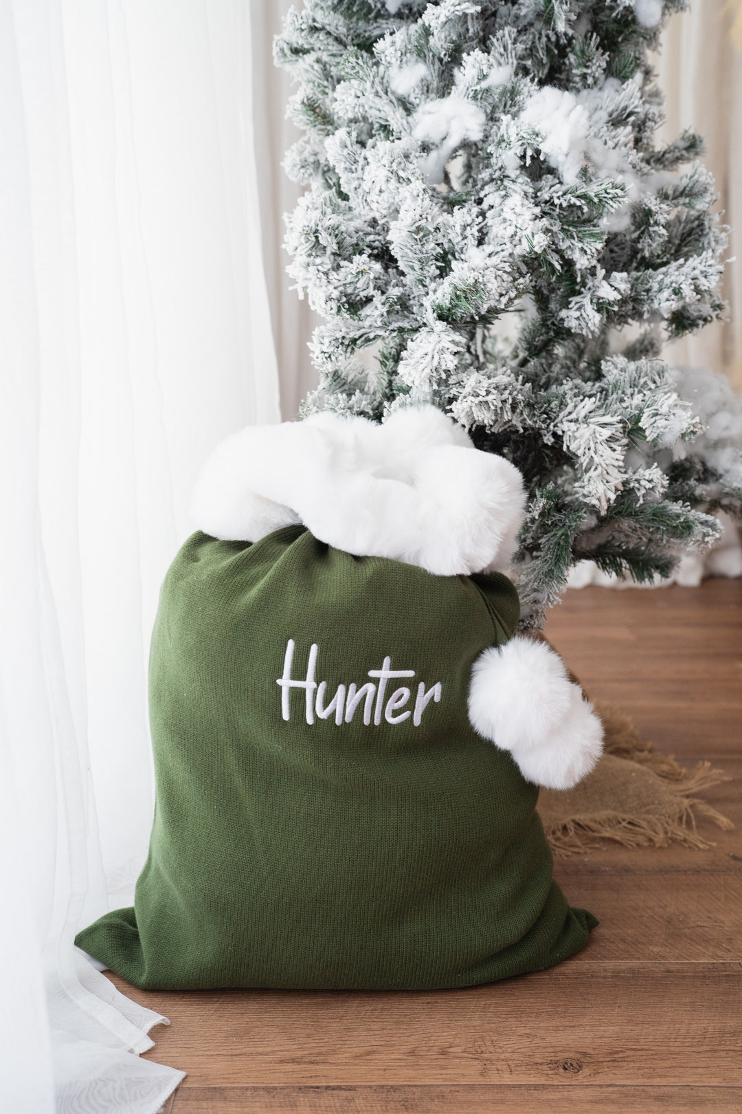 Knit Santa Sack | Forest | PRE-ORDER