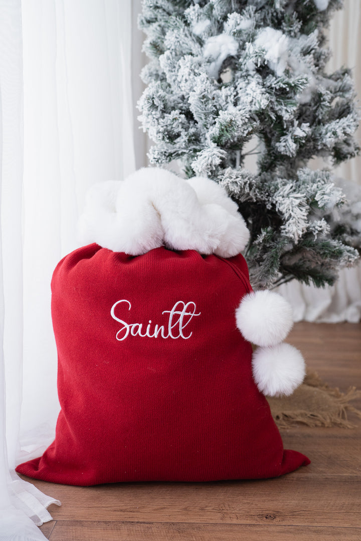Knit Santa Sack | Rudolph | PRE-ORDER