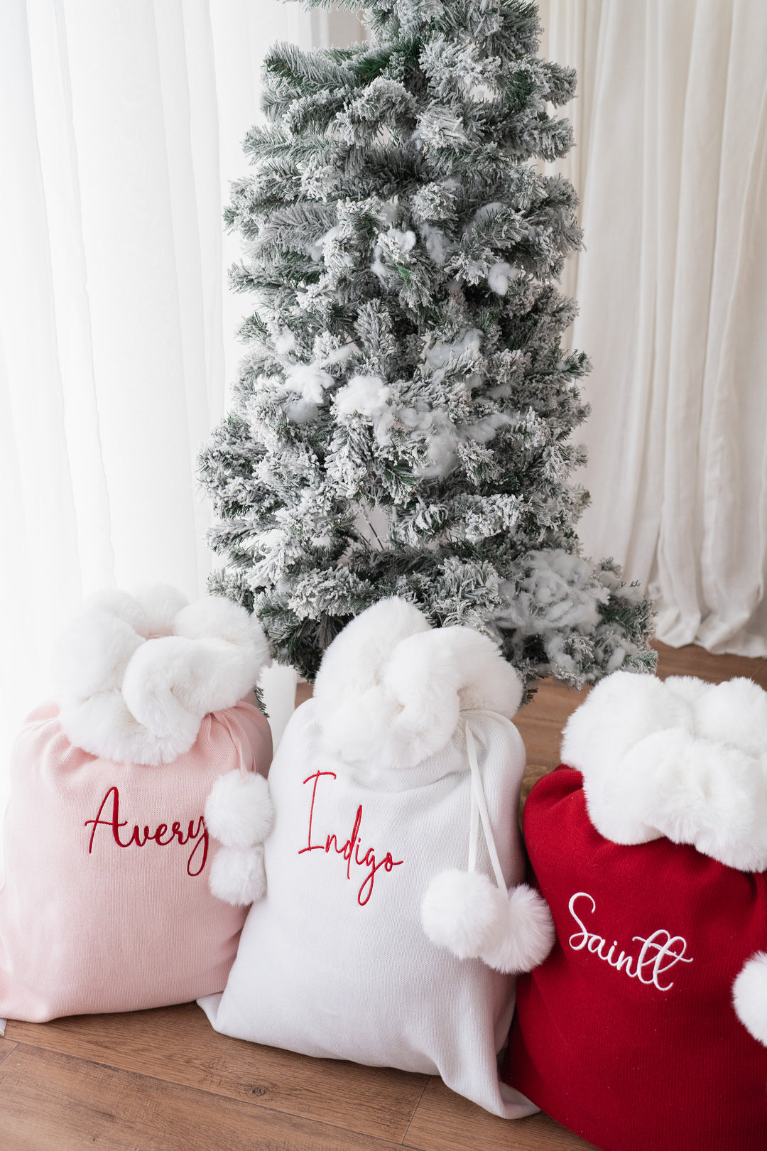 Knit Santa Sack | Snow | PRE-ORDER