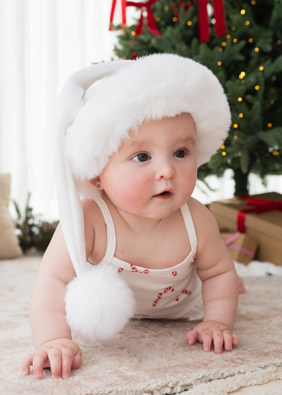 Knit Santa Hat | Snow | PRE-ORDER