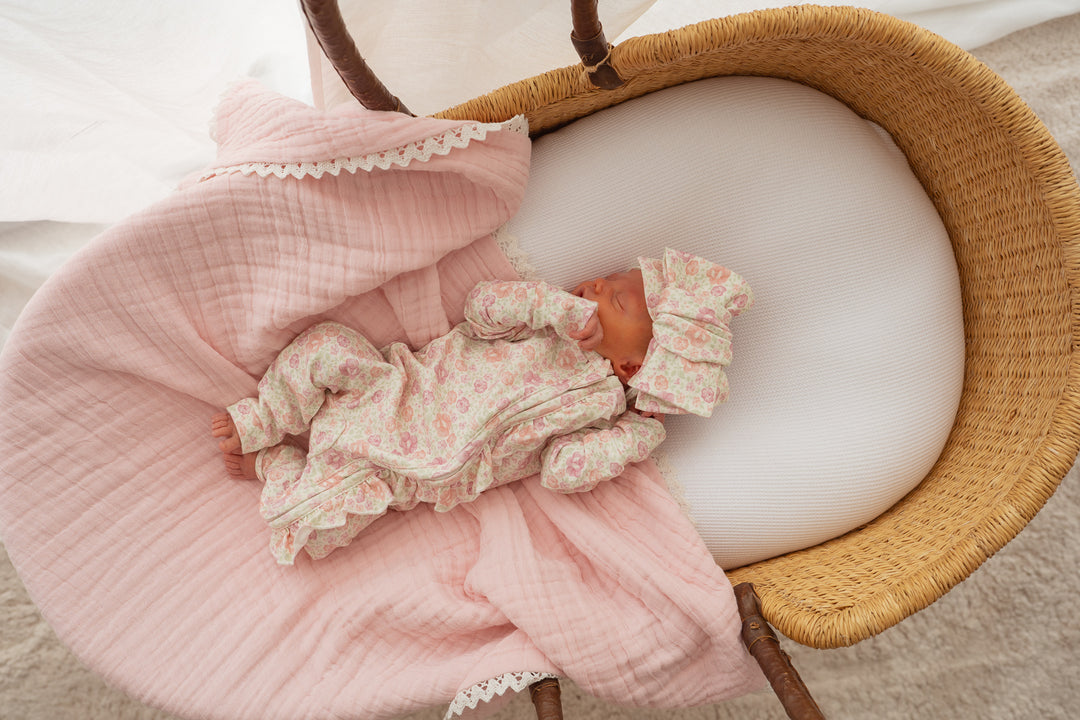 Frill Zip Romper | Garden Floral
