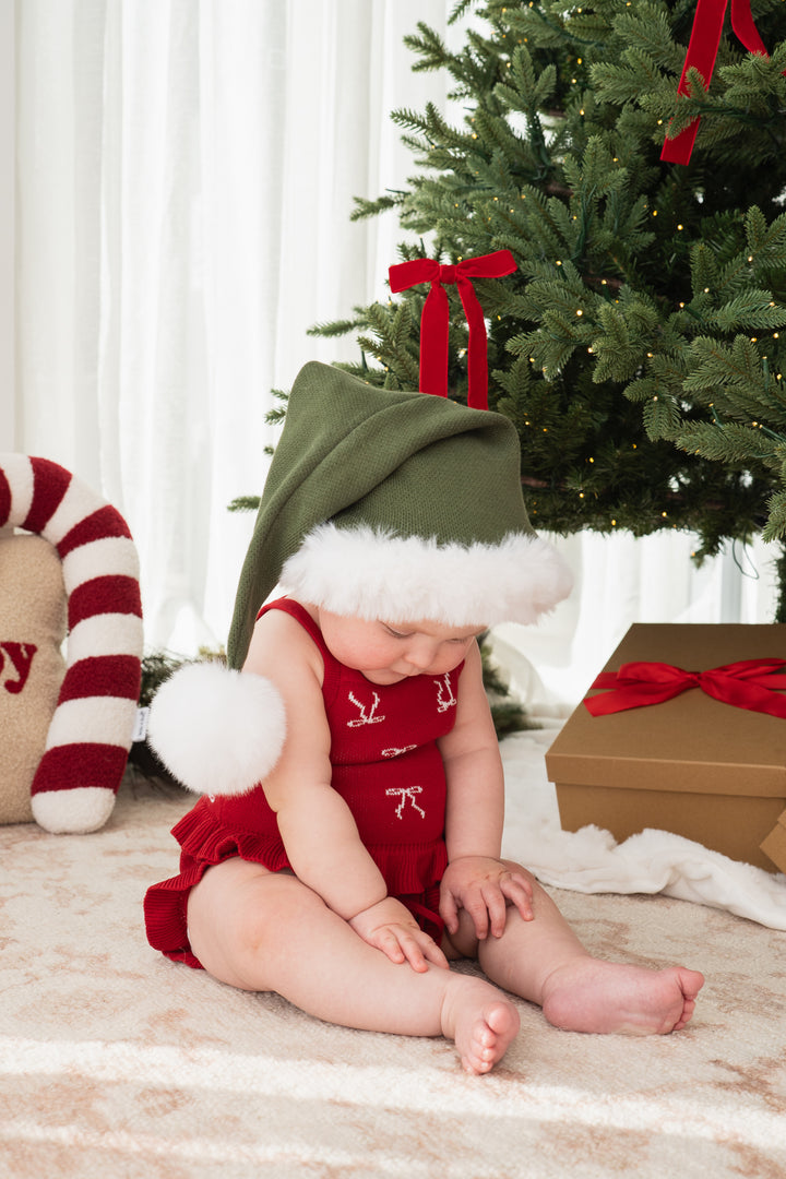 Knit Santa Hat | Forest | PRE-ORDER