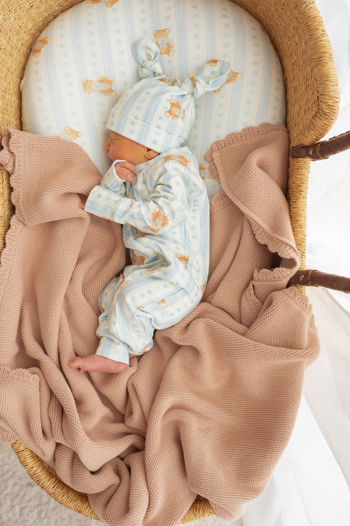 Heirloom Knit Blanket | Teddy