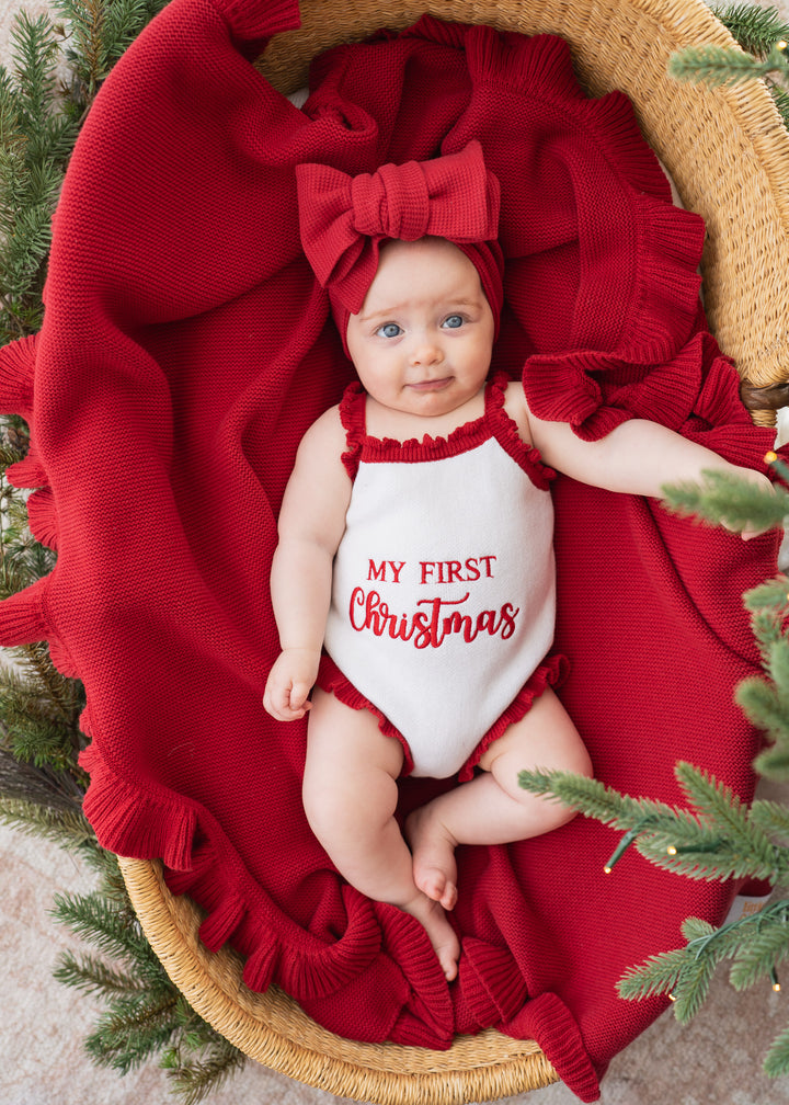 Knit Singlet Romper | Christmas | PRE-ORDER