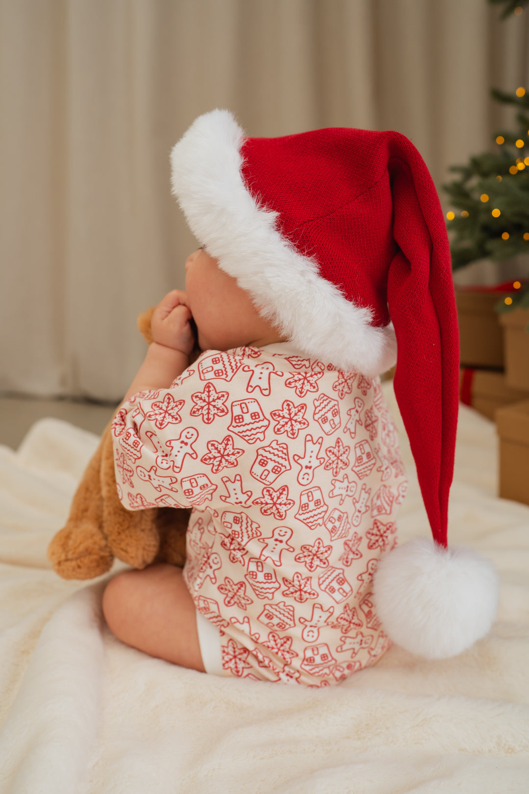 Oversized T-Shirt Romper | Gingerbread
