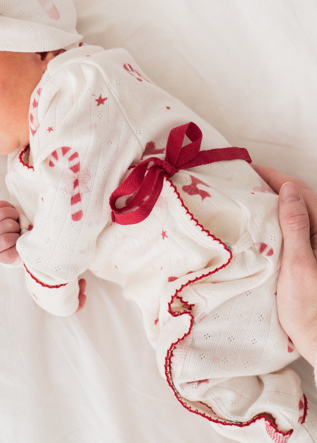 Kimono Romper | Candy Cane Bows | PRE-ORDER