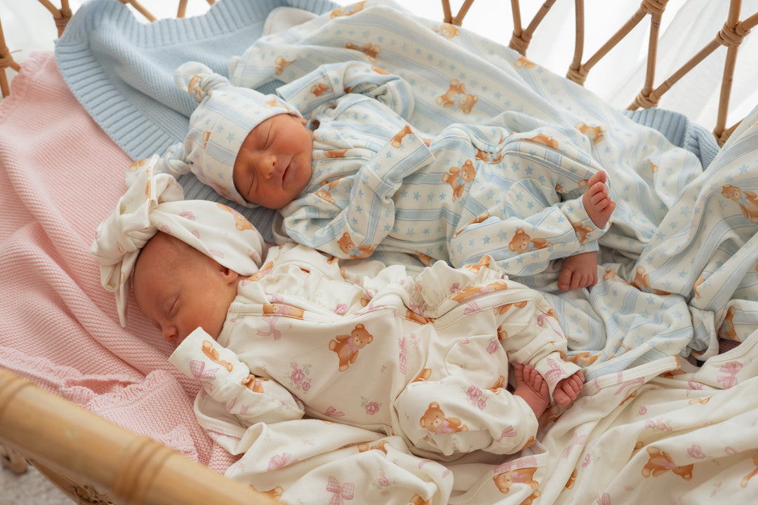 Frill Zip Romper | Pink Teddies