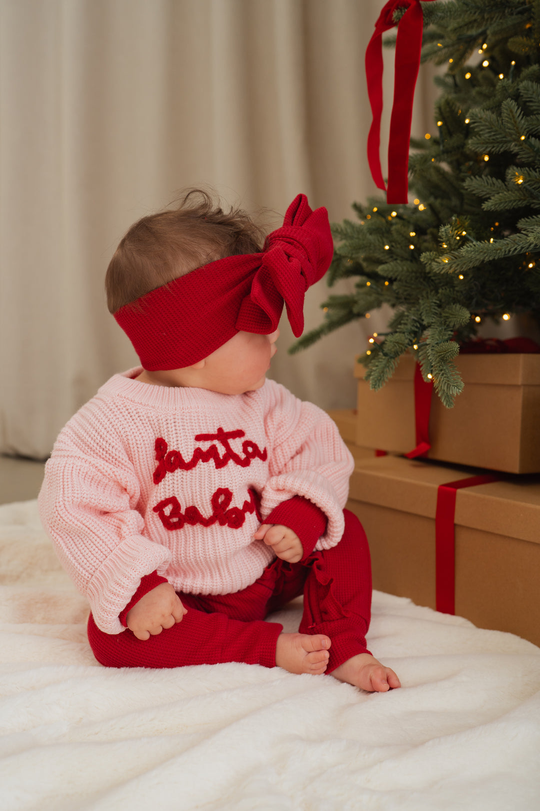 Knit Oversized Topknot | Rudolph