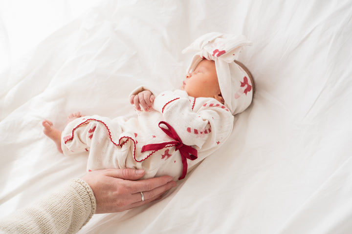 Kimono Romper | Candy Cane Bows | PRE-ORDER