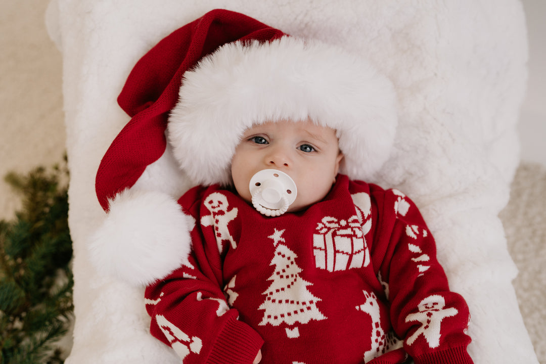 Knit Santa Hat | Rudolph Red *ADULT SIZE ONLY*